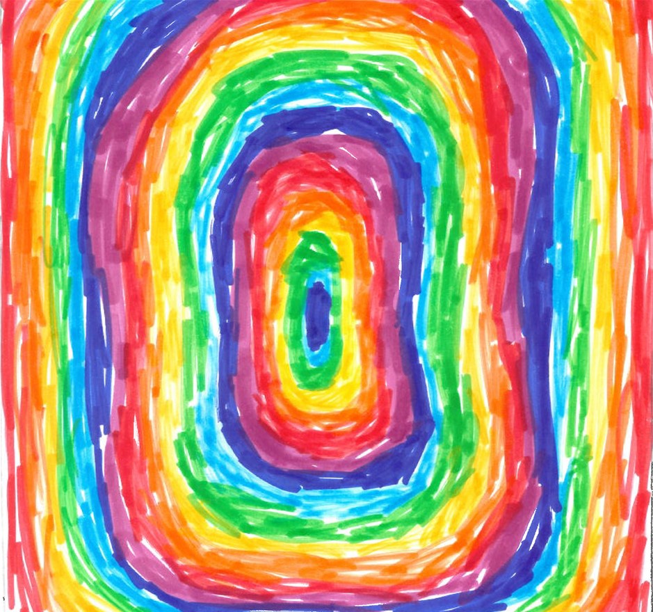 Mini Kunstclub: regenboogtunnel