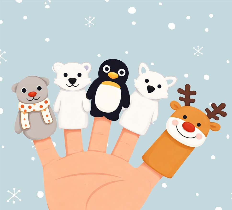 Maxi Kunstclub: Winter vingerpoppetjes