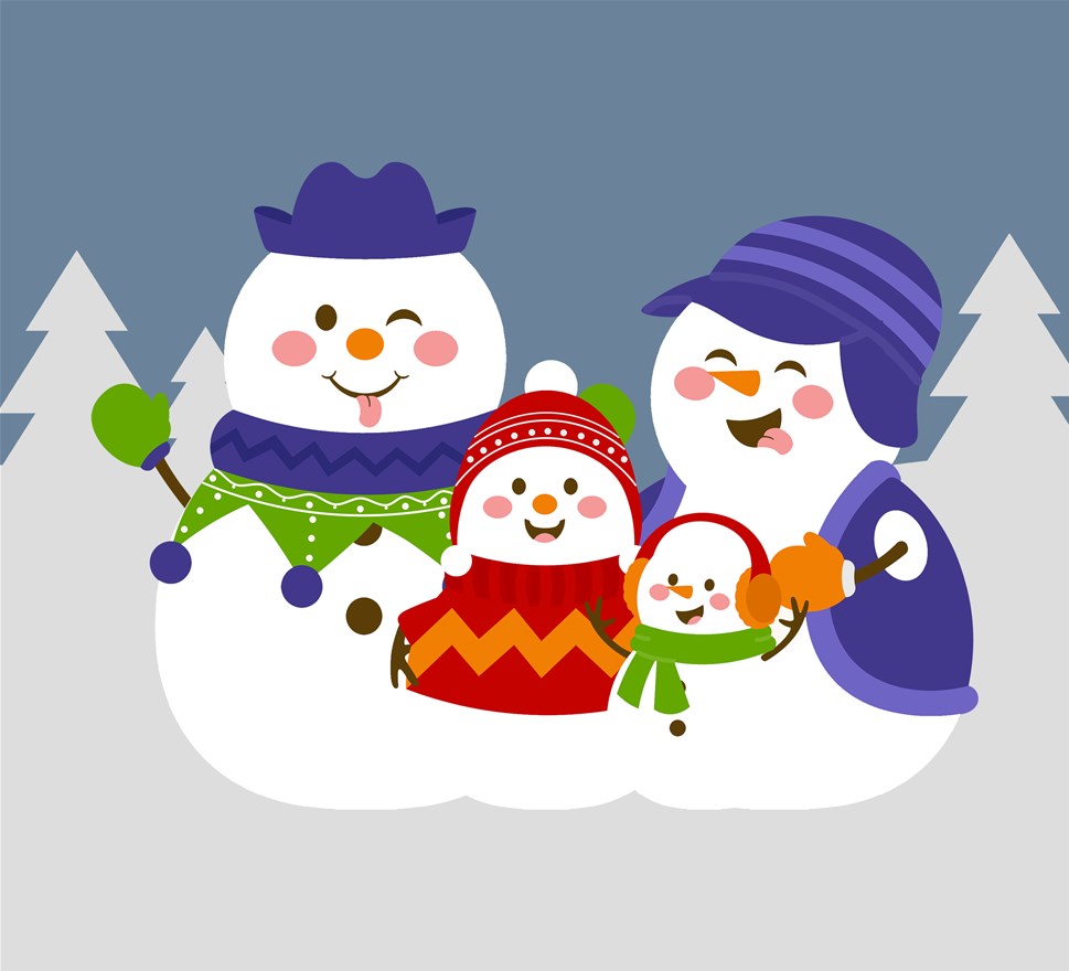 Mini Kunstclub: Sneeuwpop familie kleien