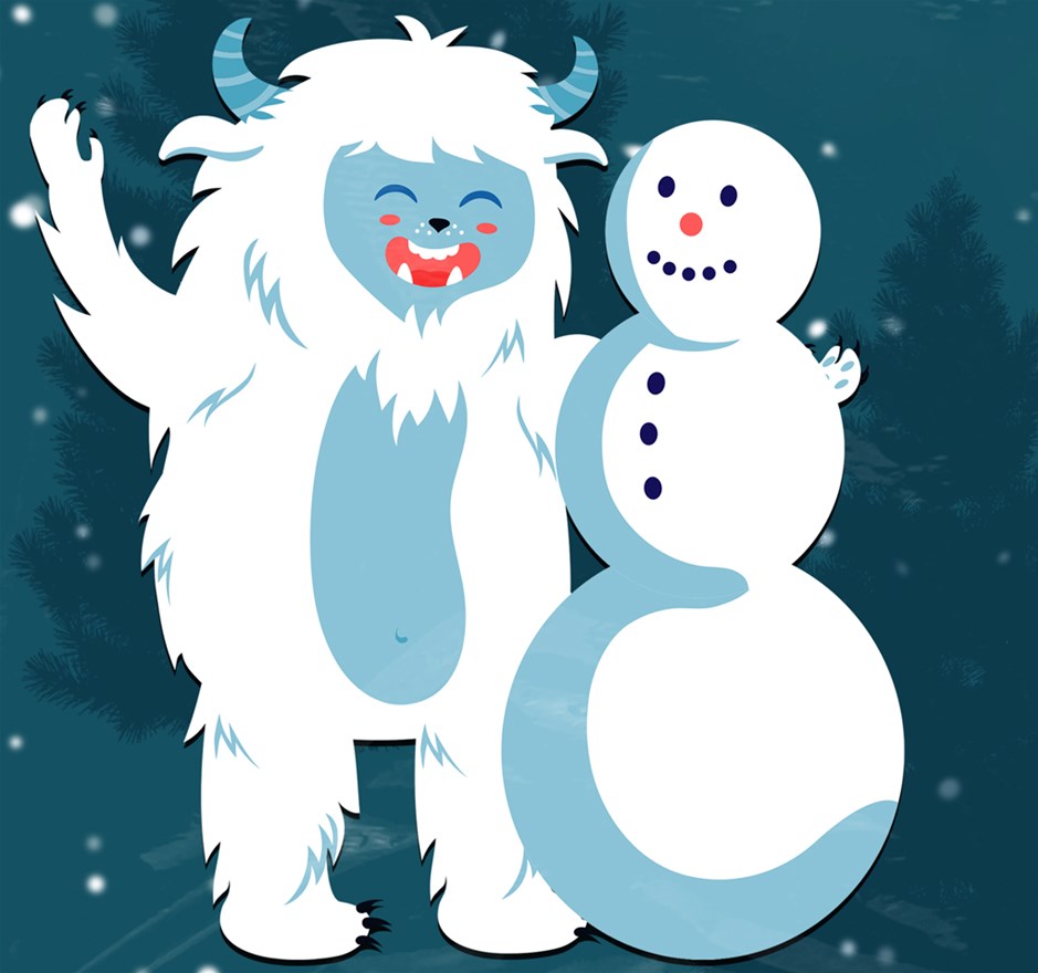 Mini Kunstclub: Sneeuwmonster knuffel